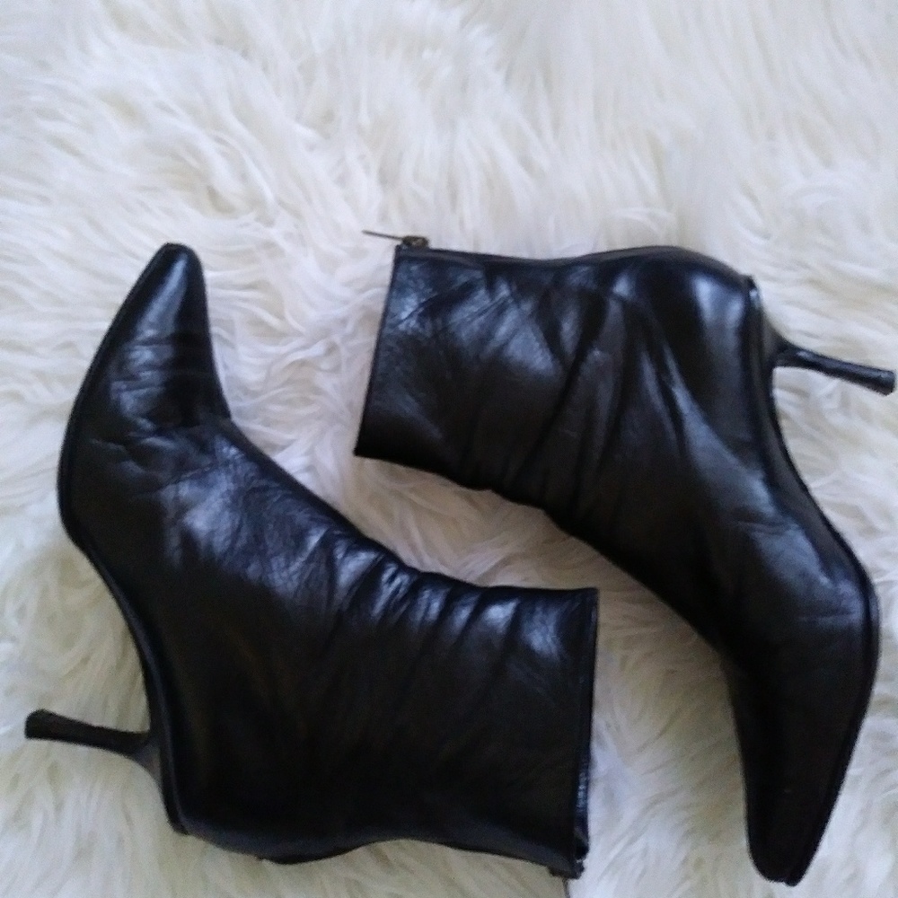 Jimmy Choo leather 'sock boot'
